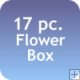17 pc. Mixed Tropical Flower Box