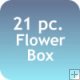 21 Pc. Mixed Tropical Flower Box